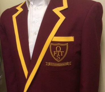 Maroon and Yellow Blazer