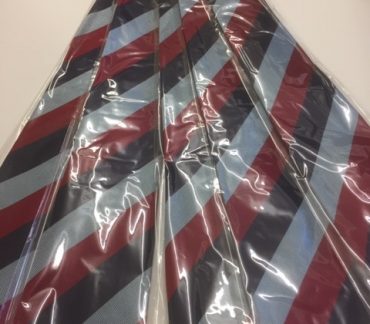Maroon, Black and Grey striped ties