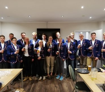Team photo in Club Blazers