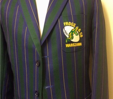 Navy and Green striped Blazer